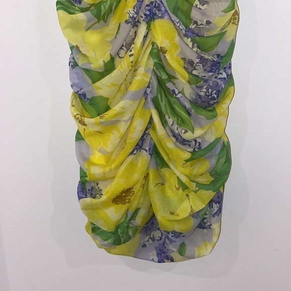 ZARA sleeveless tulle floral dress size M - Picture 13 of 16